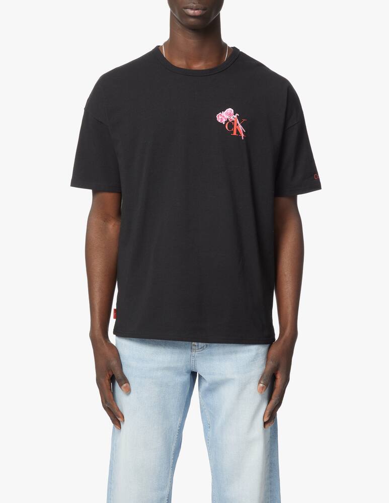 rinascente Calvin Klein Maglietta manica corta ck1 glitter - nero