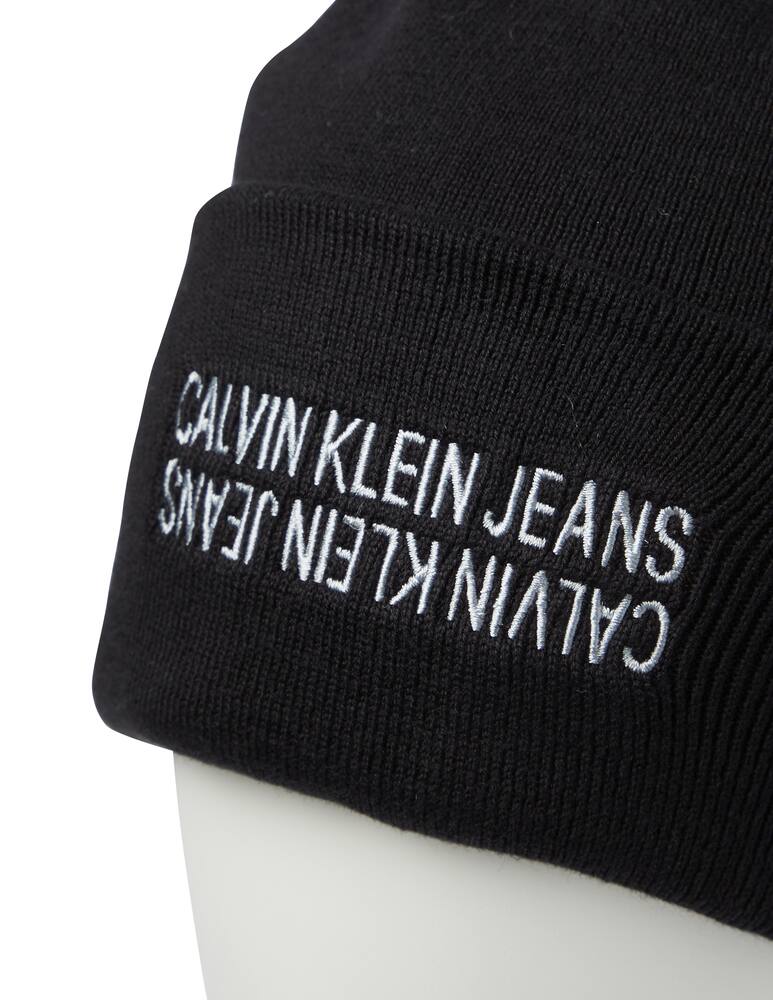 rinascente Calvin Klein Jeans Mirror logo beanie