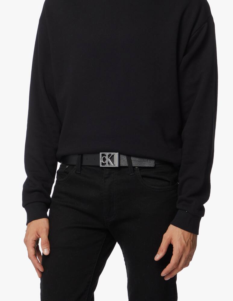 rinascente Calvin Klein Jeans Cintura con placca classica quadrata 35mm