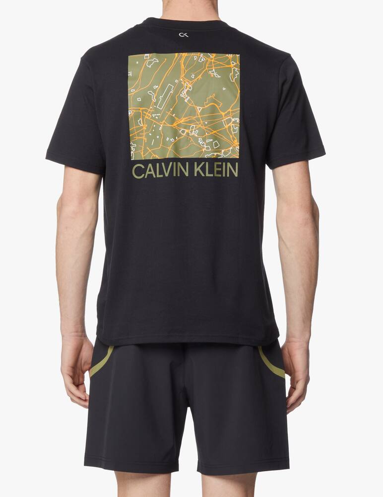 rinascente Calvin Klein Maglietta manica corta maps - nero