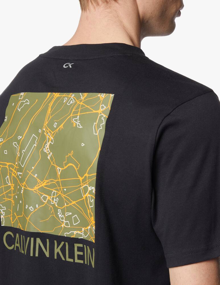 rinascente Calvin Klein Maglietta manica corta maps - nero