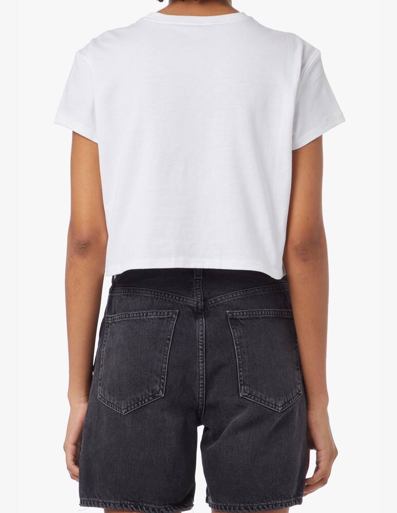 rinascente Calvin Klein Performance Cotton blend cropped t-shirt - white