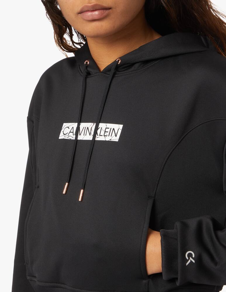 rinascente Calvin Klein Performance Felpa con cappuccio sportiva - nero