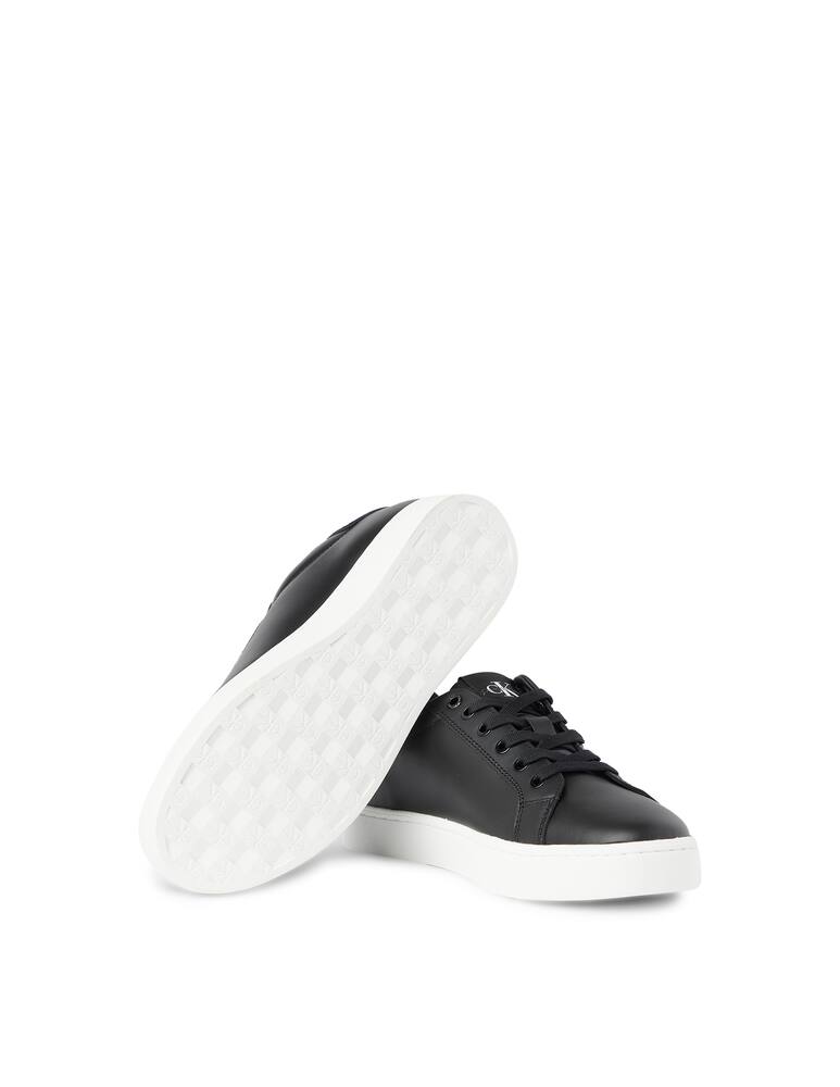 rinascente Calvin Klein Cupsole lace up f cass printed logo sneakers - black
