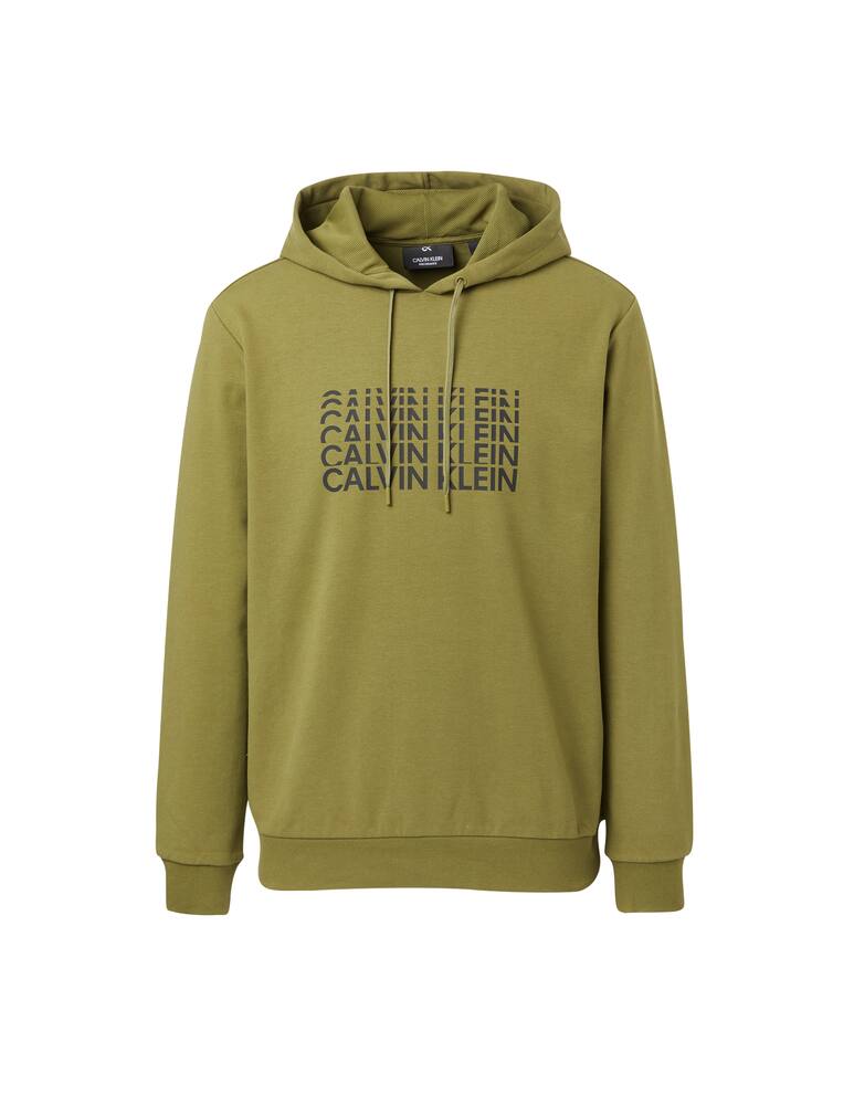 rinascente Calvin Klein Felpa con cappuccio essential logo - oliva