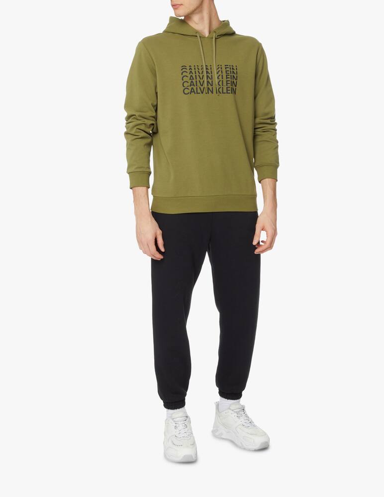 rinascente Calvin Klein Felpa con cappuccio essential logo - oliva