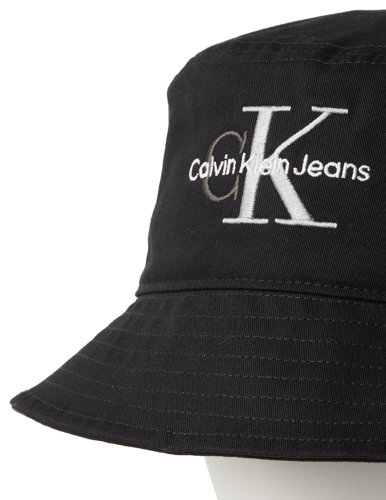 rinascente Calvin Klein Double embroidery bucket hat - black