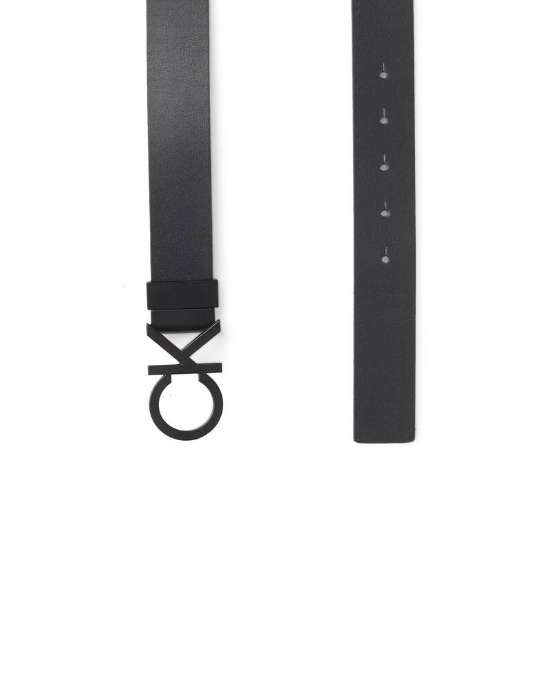 rinascente Calvin Klein Cintura regolabile e reversibile enamel - nero