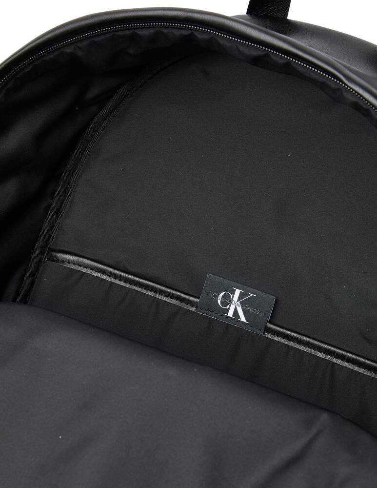 rinascente Calvin Klein Smooth monogram campus backpack - black