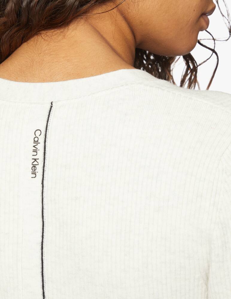 rinascente Calvin Klein Slim ribbed cardigan - beige