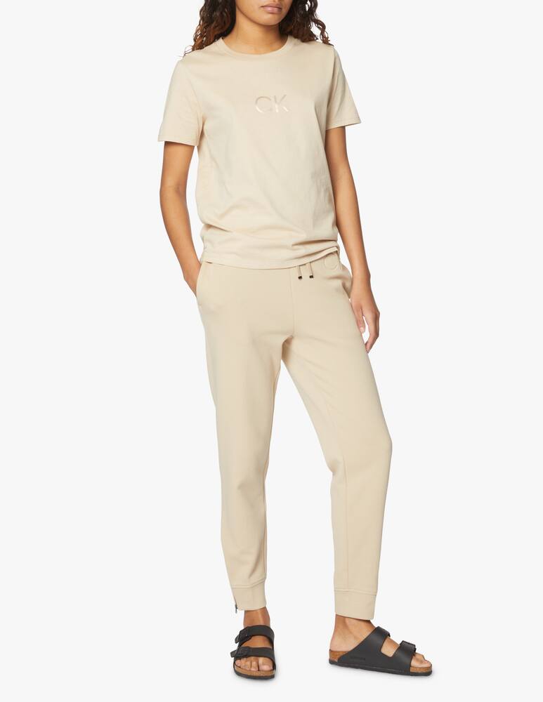 rinascente Calvin Klein Cotton t-shirt with logo - beige