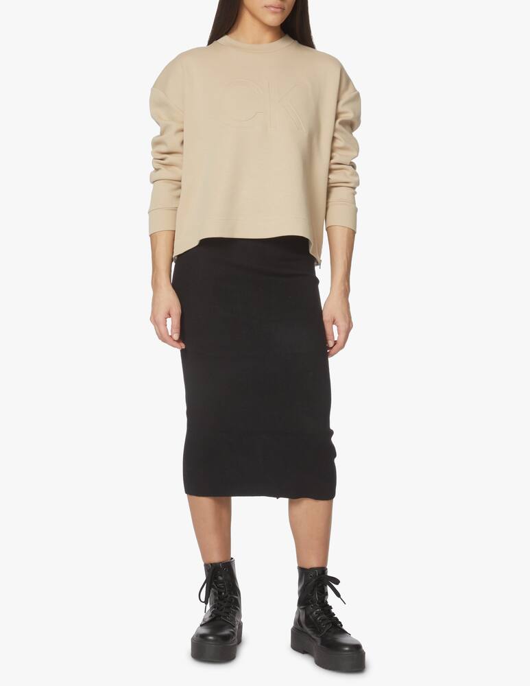 rinascente Calvin Klein Sweatshirt boxy - beige