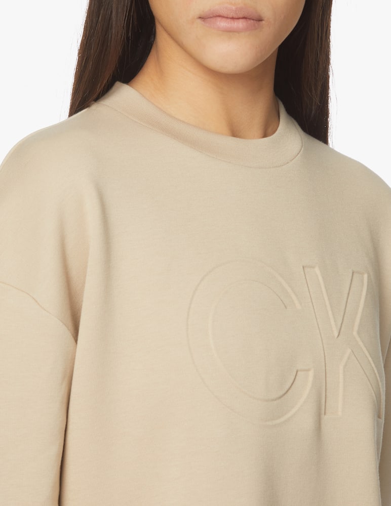 rinascente Calvin Klein Sweatshirt boxy - beige