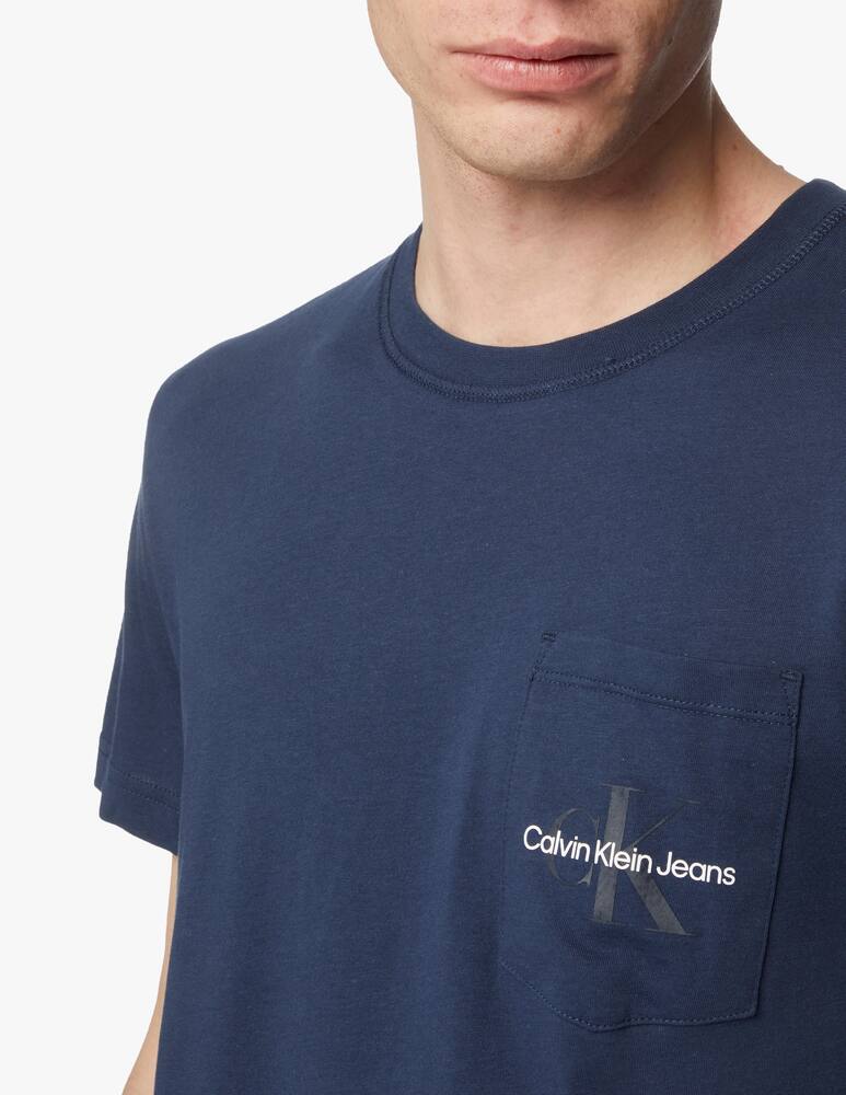rinascente Calvin Klein Jeans Maglietta con taschino monogram - blu