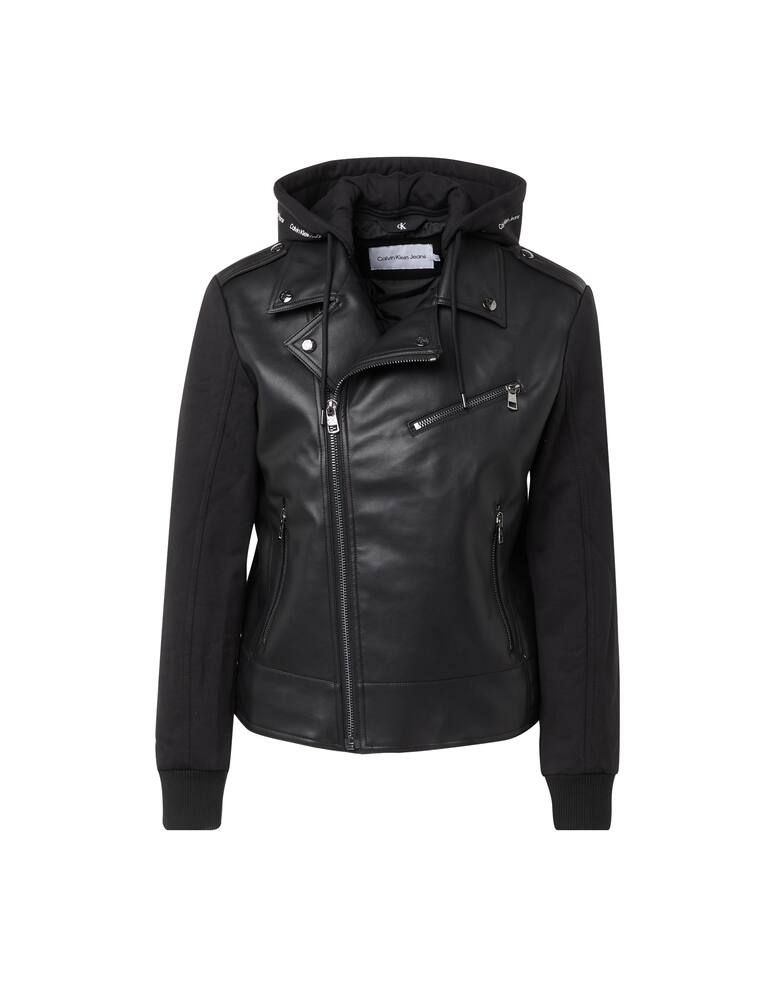 rinascente Calvin Klein Jeans Chiodo cappuccio in felpa - nero