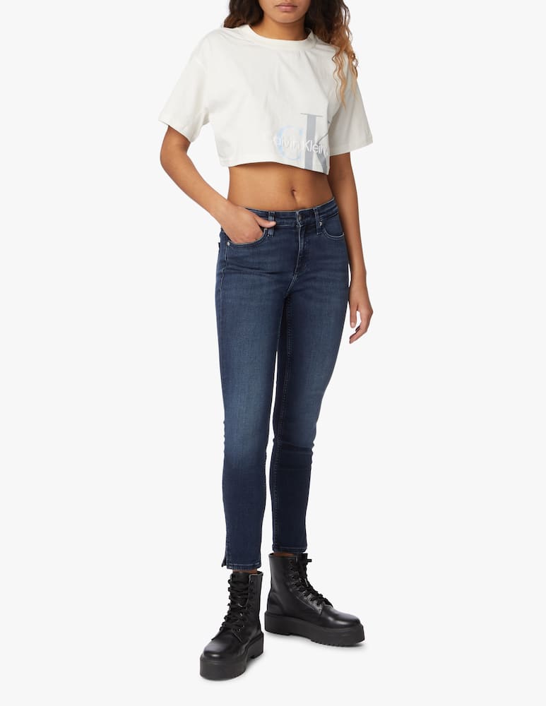 rinascente Calvin Klein Jeans Jeans skinny a vita media - blu