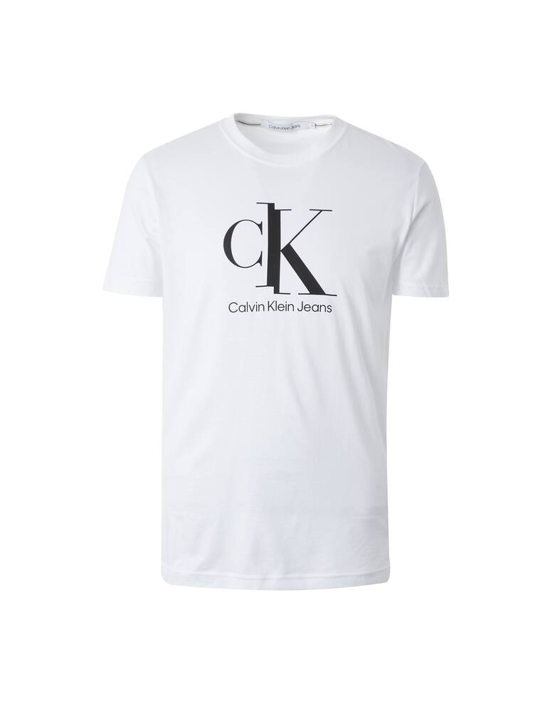 rinascente Calvin Klein Jeans Spliced monogram t-shirt - white