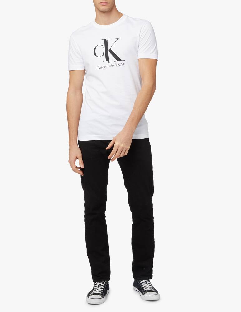 rinascente Calvin Klein Jeans Spliced monogram t-shirt - white