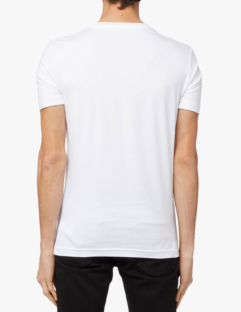 rinascente Calvin Klein Jeans Spliced monogram t-shirt - white