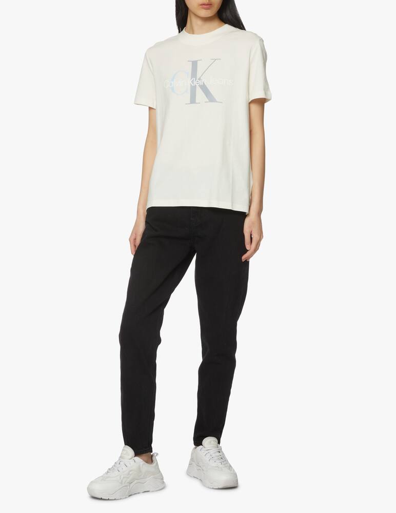 rinascente Calvin Klein Jeans T-shirt two tone monogram - white