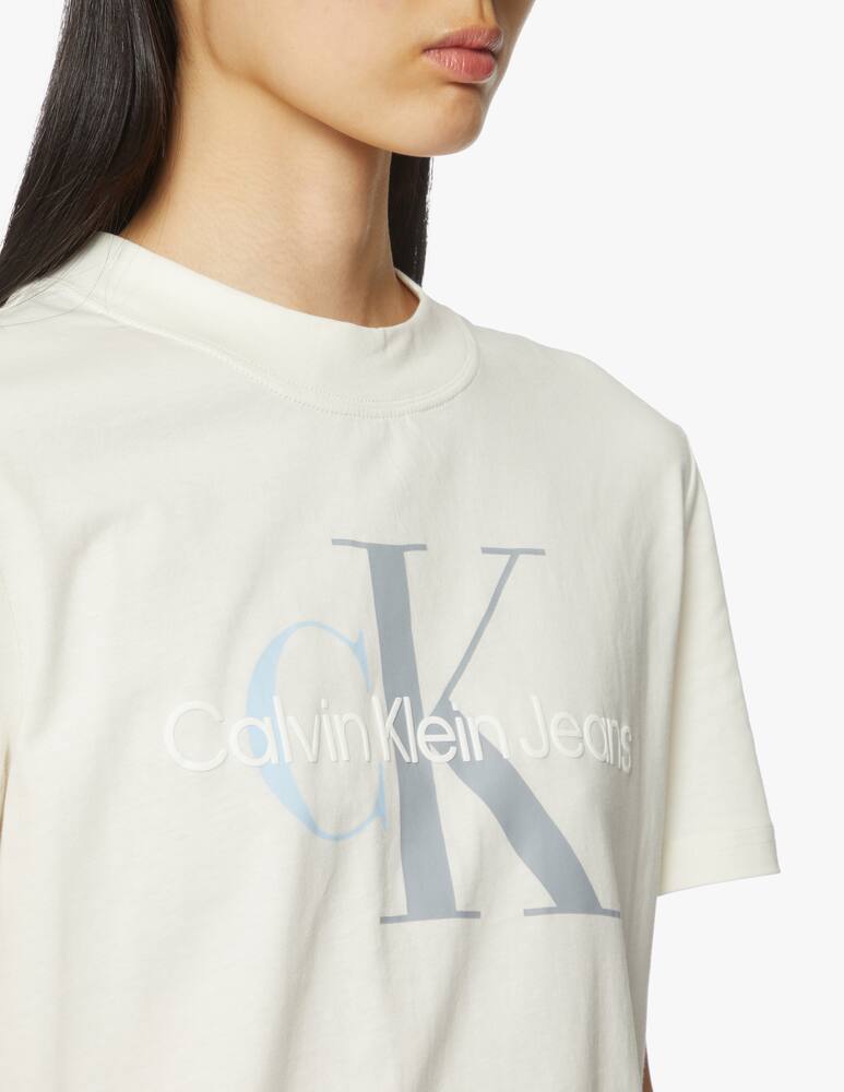 rinascente Calvin Klein Jeans T-shirt two tone monogram - white