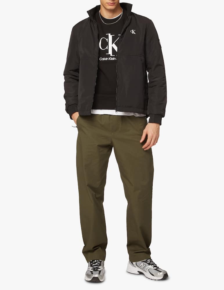 rinascente Calvin Klein Jeans Light padded harrington hooded jacket - black