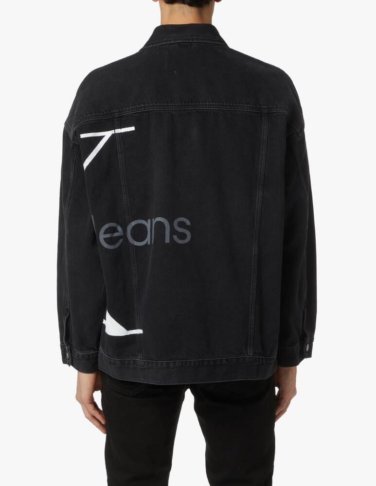 rinascente Calvin Klein Jeans Big monogram denim jacket - black