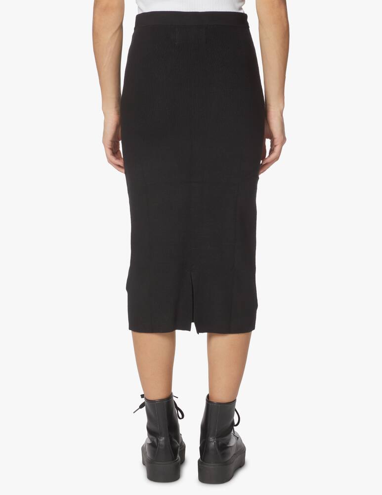 rinascente Calvin Klein Jeans Micro branding midi skirt - black