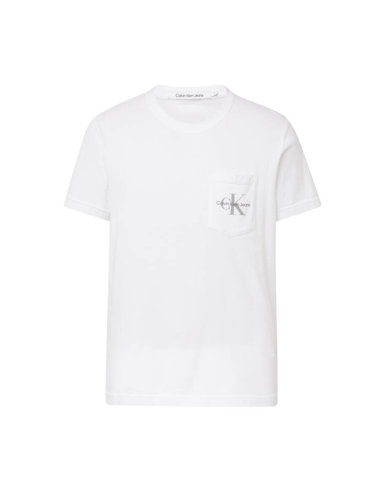 rinascente Calvin Klein Jeans Maglietta con taschino monogram - bianco