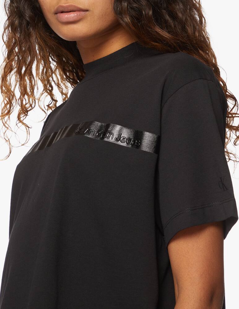 rinascente Calvin Klein Jeans T-shirt con logo lucido - nero