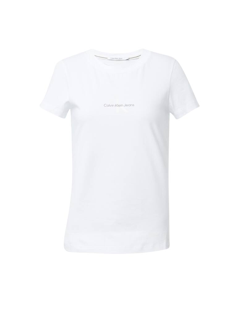 rinascente Calvin Klein Jeans T-shirt slim monogram logo - white