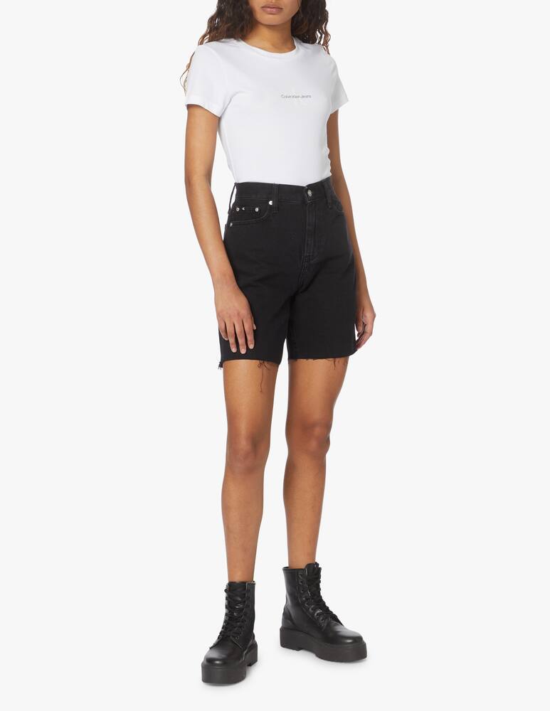 rinascente Calvin Klein Jeans T-shirt slim monogram logo - white