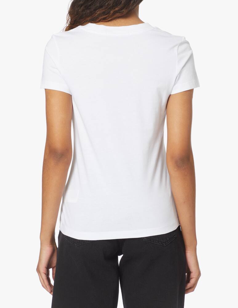 rinascente Calvin Klein Jeans T-shirt slim monogram logo - white