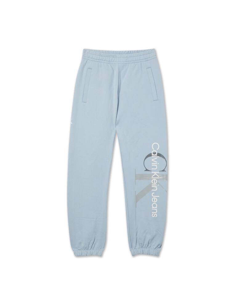 rinascente Calvin Klein Jeans Joggers con monogramma bicolore - azzurro