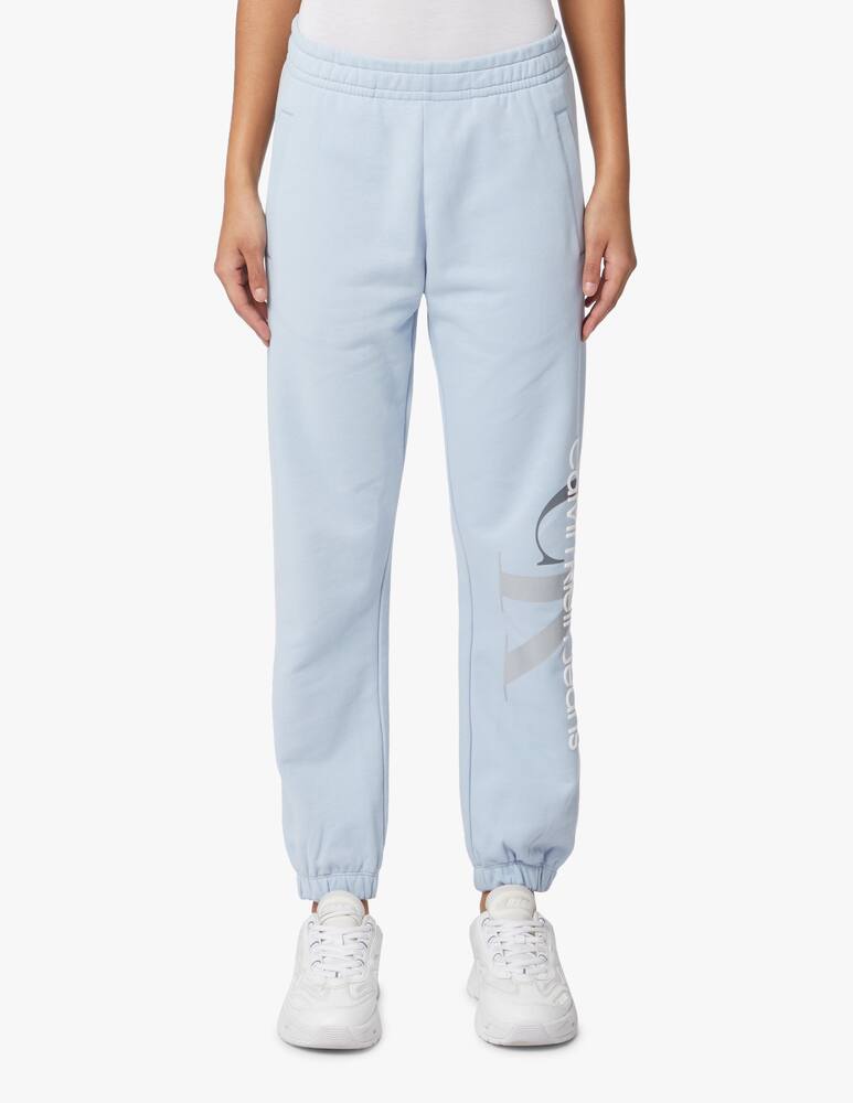 rinascente Calvin Klein Jeans Joggers con monogramma bicolore - azzurro