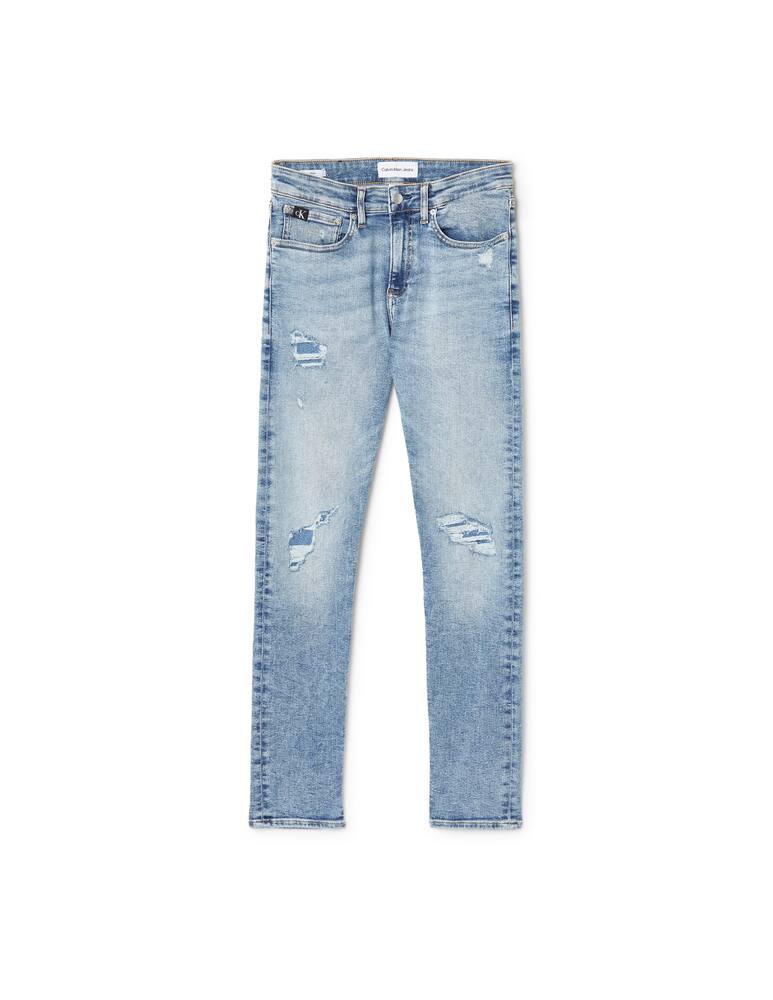 rinascente Calvin Klein Jeans Fake rips skinny jeans - blue