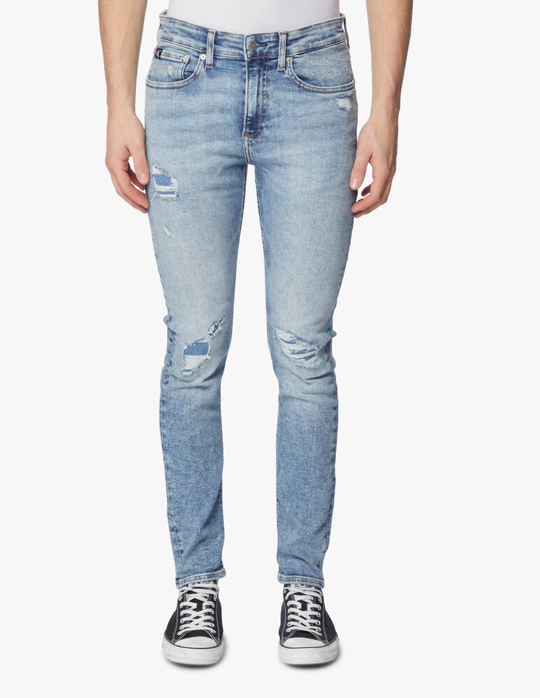 rinascente Calvin Klein Jeans Fake rips skinny jeans - blue