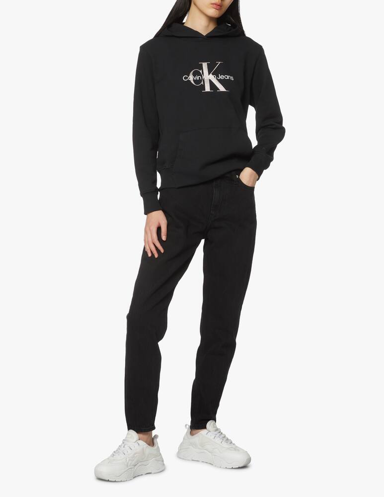 rinascente Calvin Klein Jeans Felpa con cappuccio monogramma - nero