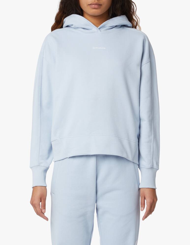 rinascente Calvin Klein Jeans Cotton blend hoodie - light blue