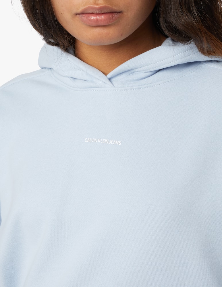 rinascente Calvin Klein Jeans Cotton blend hoodie - light blue