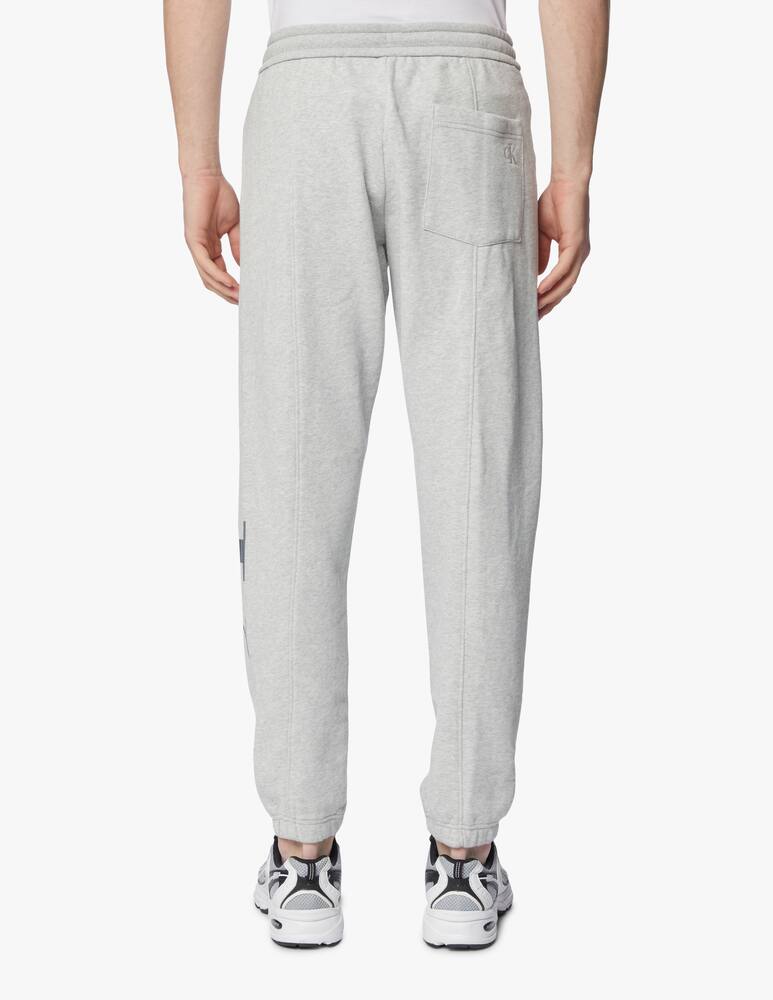 rinascente Calvin Klein Jeans 2tone big monogram sweatpant - grey