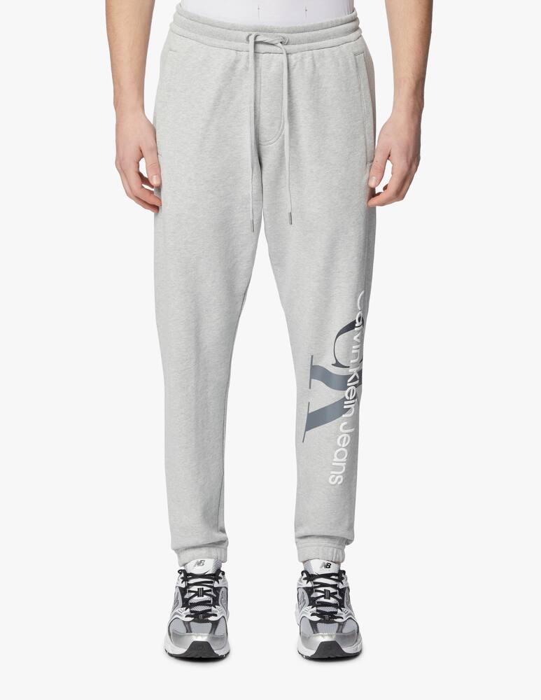 rinascente Calvin Klein Jeans 2tone big monogram sweatpant - grey