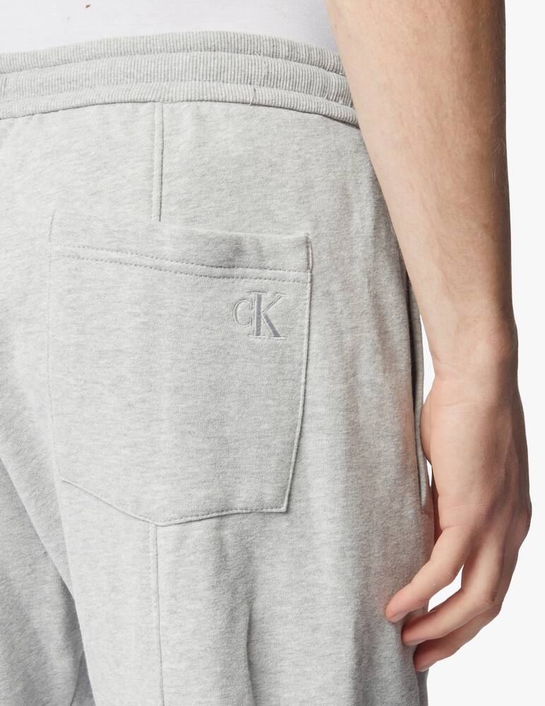 rinascente Calvin Klein Jeans 2tone big monogram sweatpant - grey