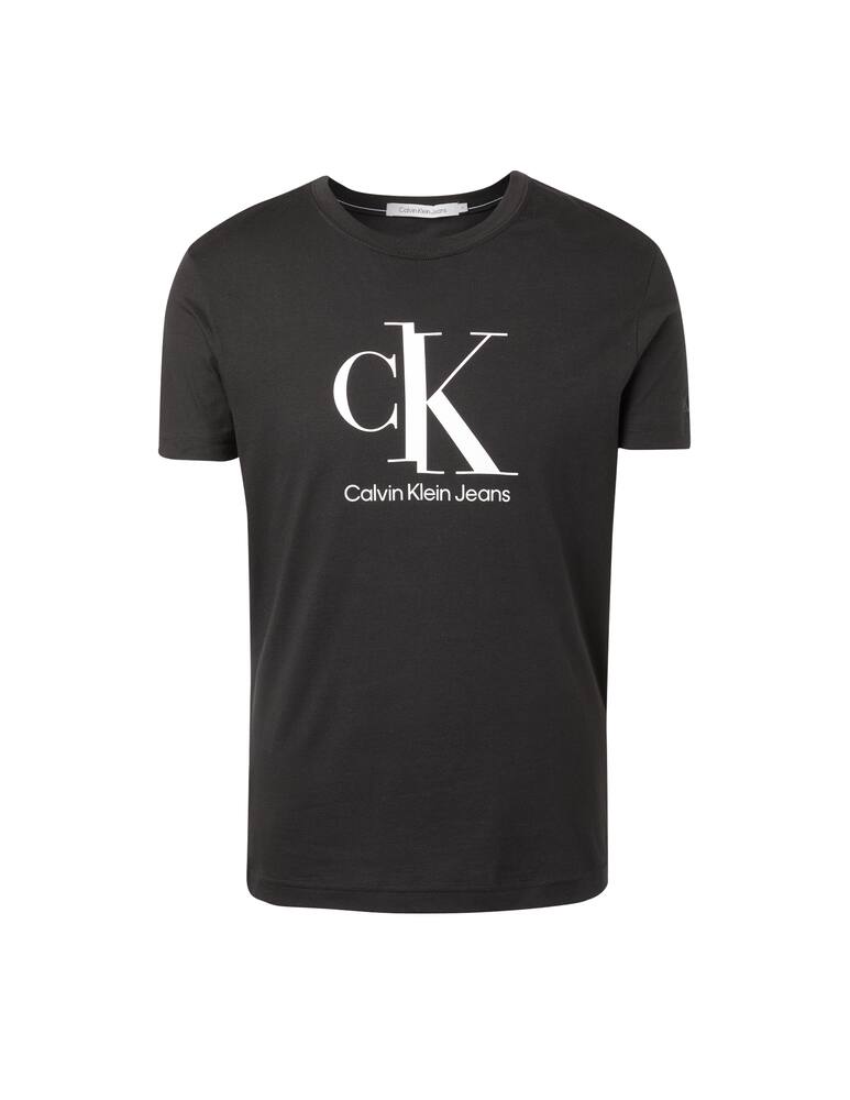rinascente Calvin Klein Jeans Maglietta manica corta spliced monogram - nero