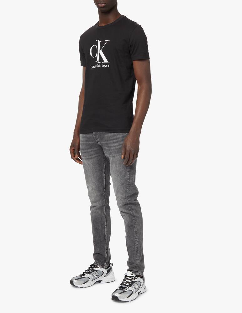 rinascente Calvin Klein Jeans Maglietta manica corta spliced monogram - nero