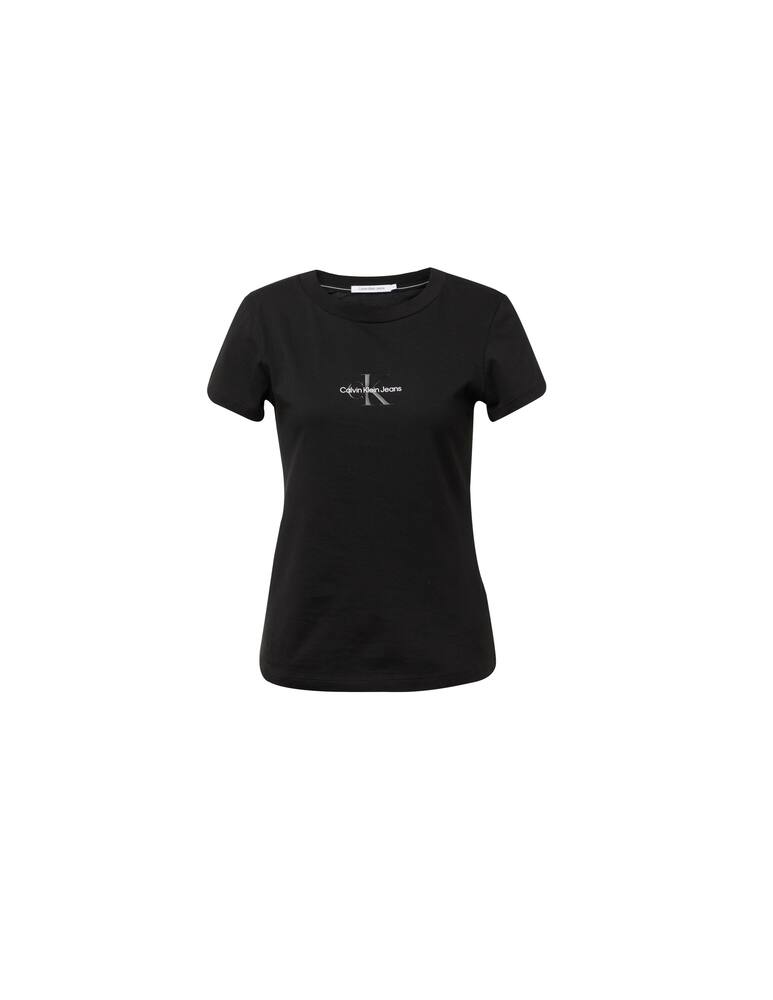 rinascente Calvin Klein Jeans T-shirt slim monogram logo - black