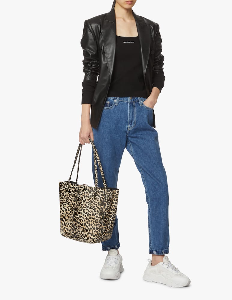 rinascente Calvin Klein Jeans Maglietta a manica lunga in misto cotone - nero