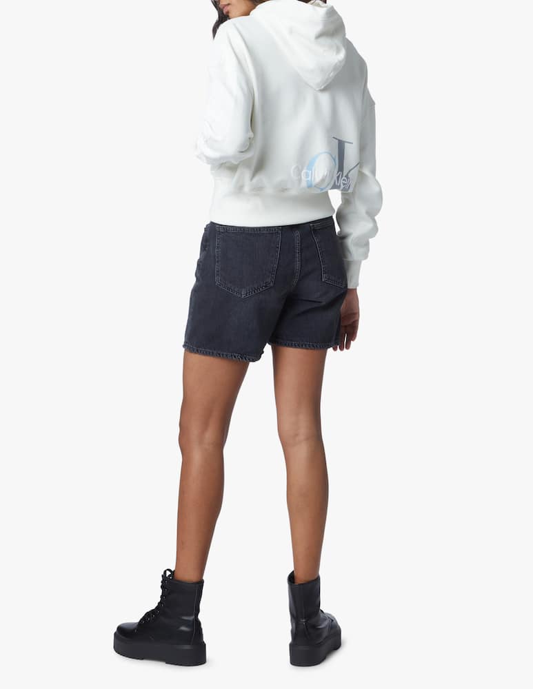 Calvin Klein Jeans Hoodie back two tone monogram - white - picture 2 Calvin Klein Jeans Hoodie back two tone monogram - white - picture 2