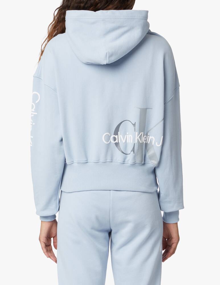 rinascente Calvin Klein Jeans Sweatshirt with monogram - light blue
