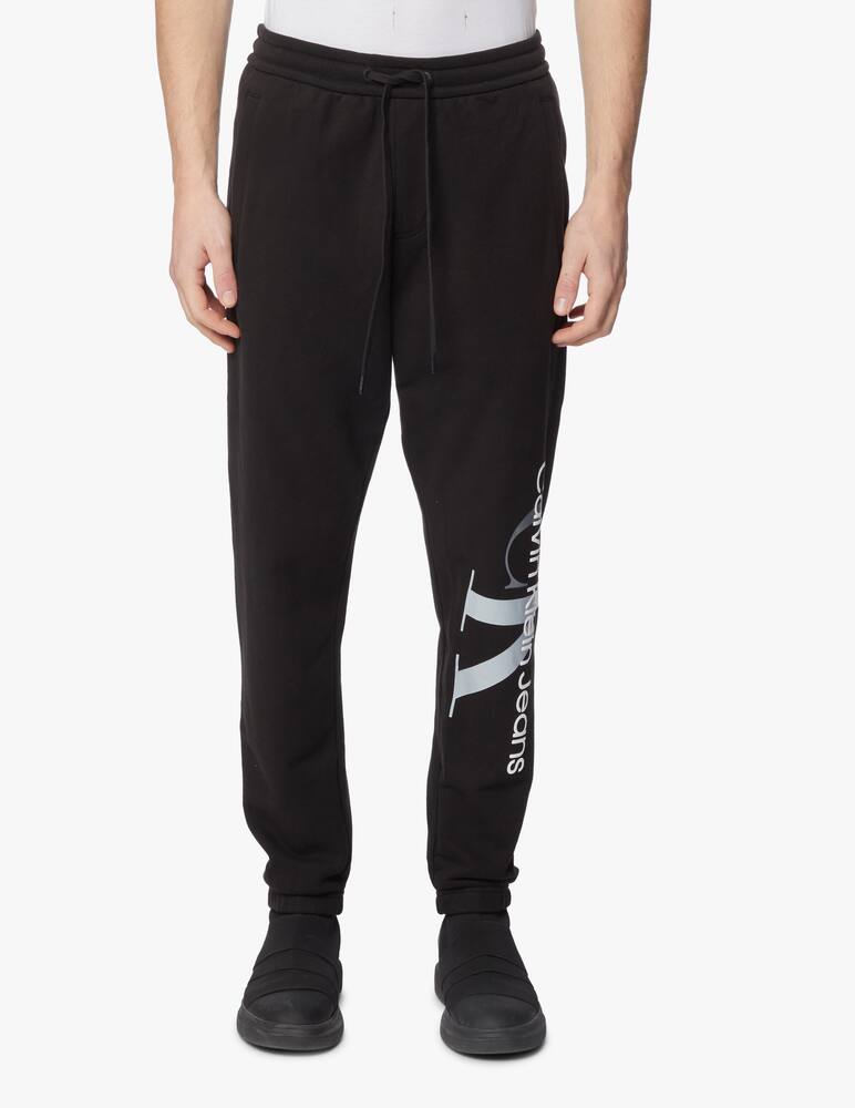 rinascente Calvin Klein Jeans 2tone big monogram sweatpant - black